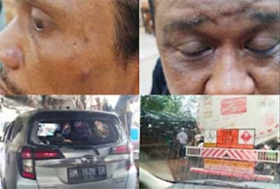 Dugaan penganiayaan wartawan di Sijunjung.