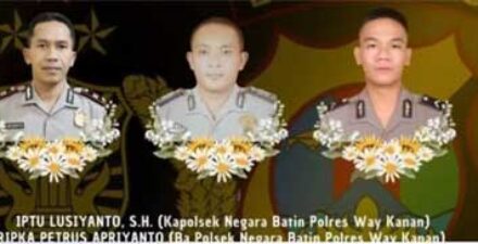 Satu dari Tiga Polisi yang Tewas Ditembak adalah Kapolsek Negara Batin