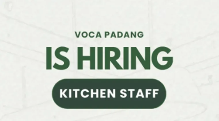 VOCA Padang Buka Loker Kitchen Staff, Yuk Gabung Tim Dapur Kreatif!
