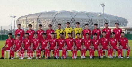 Timnas Indonesia U-17 kala berlaga.