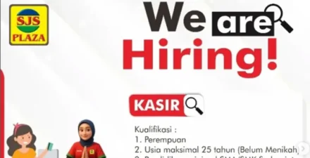 SJS Plaza Buka Lowongan Kasir untuk Perempuan, Cek Syaratnya di Sini!