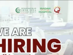 Peluang Karir di Rumah Sakit Islam Ibnu Sina Pekanbaru, Lowongan Staff Accounting