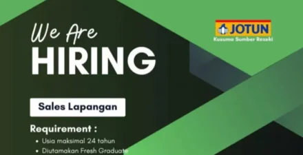 Lowongan Kerja Padang! Jotun Membutuhkan Seseorang Untuk Posisi Sales Lapangan, Simak Persyaratannya!