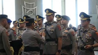 Sertijab tiga PJU dan tujuh Kapolres sejajaran Polda Sumbar.