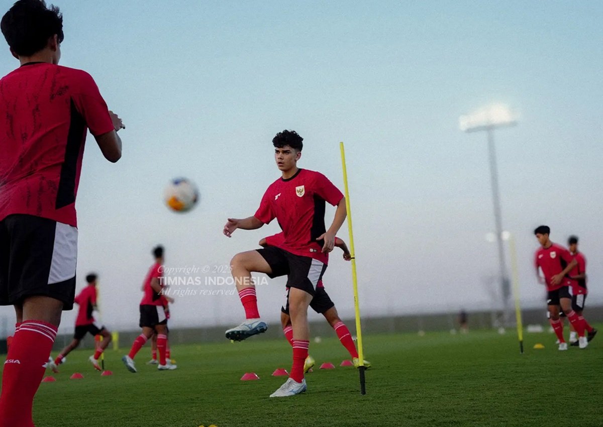 Timnas Indonesia U-17 kala berlaga.