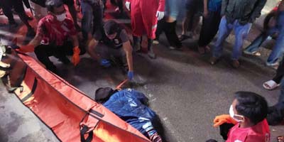 Penemuan Mayat di Depan Bank Mandiri Bukittinggi