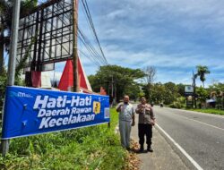 Jasa Raharja Bukittinggi Pasang 110 Spanduk di Titik Rawan Kecelakaan Wilayah Tengah Sumbar