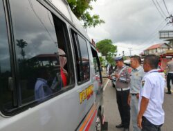 Jasa Raharja Bersama Tim Gabungan Gelar Razia Kendaraan di Lubuk Sikaping
