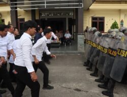 Polres Pulang Pisau Gelar Simulasi Penanganan Unjuk Rasa