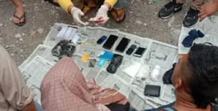 Tim gabungan BNN Provinsi Sumatera Barat menangkap terduga pelaku beserta barang bukti narkotika