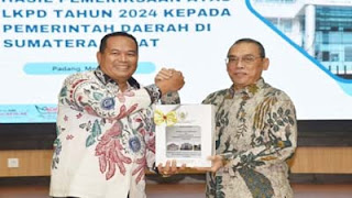 Pemko Pariaman menerima Opini WTP dari BPK RI.