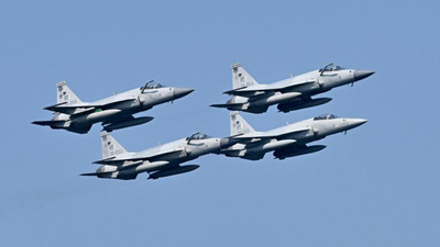 Penampakan jet tempur Pakistan.