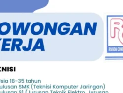 CV. Rivada Computama Buka Lowongan Teknisi Komputer, Cek Syaratnya!