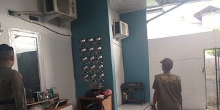 Lokasi penggrebekan tiga pasangan oleh Satpol PP Padang.