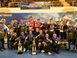 Pasangan Bupati Toha dan Kades Sereka Raih Juara 1 Kategori Eksekutif di Kejurda Bulutangkis Muba Cup 2025