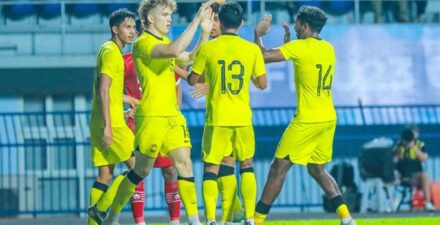 Timnas Malaysia U-23 kala berlaga.