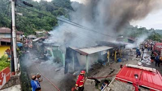 Kebakaran Hanguskan Lima Bangunan.