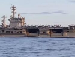 Kadispenal, Keberadaan USS Nimitz Sesuai Hukum Laut Internasional