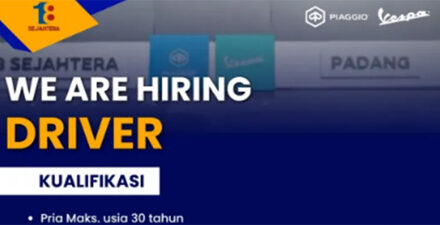Bergabung Bersama Piaggio Vespa Sumbar! Lowongan Driver Resmi Dibuka!