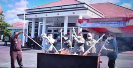 Didominasi Narkoba, 49 Kasus Inkrah Dimusnahkan Kejari Pasbar