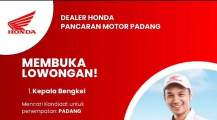 Wujudkan Karier di Industri Otomotif! Daftar Sekarang Sebagai Kepala Bengkel Pancaran Motor Padang.