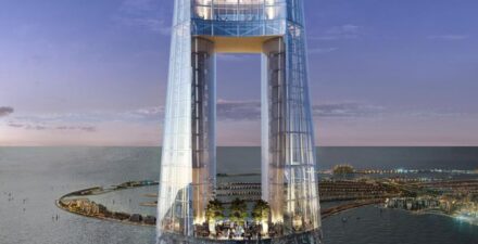 Ciel Tower di Dubai, UEA, akan menjadi hotel tertinggi di dunia.