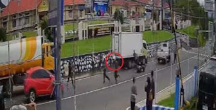 Rekaman CCTV penyerangan terhadap anggota Polres Bengkulu Tengah