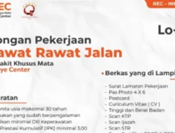 Regina Eye Center Buka Lowongan Perawat Rawat Jalan, Ini Syaratnya!