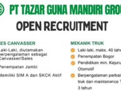 PT Tazar Guna Mandiri Group Buka Lowongan! Cek 3 Posisi yang Tersedia