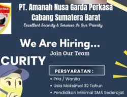 ANGP Buka Lowongan Satpam di Sumatera Barat, Usia Maksimal 32 Tahun