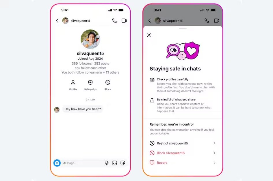 Fitur baru pada DM Akun Remaja Instagram.
