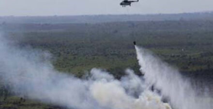Enam Helikopter Dikerahkan Padamkan Karhutla Riau
