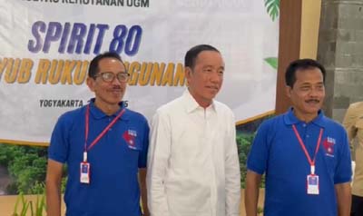 Jokowi Hadiri Reuni Fakultas Kehutanan UGM