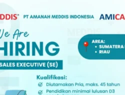 Lowongan Sales Executive PT Amanah Meddis, Karier di Industri Alat Kesehatan!