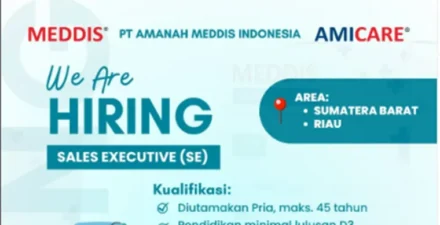 Lowongan Sales Executive PT Amanah Meddis, Karier di Industri Alat Kesehatan!