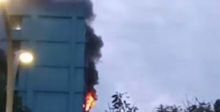 Kebakaran di Apartemen City Park di Jakarta Barat