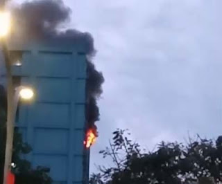 Kebakaran di Apartemen City Park di Jakarta Barat