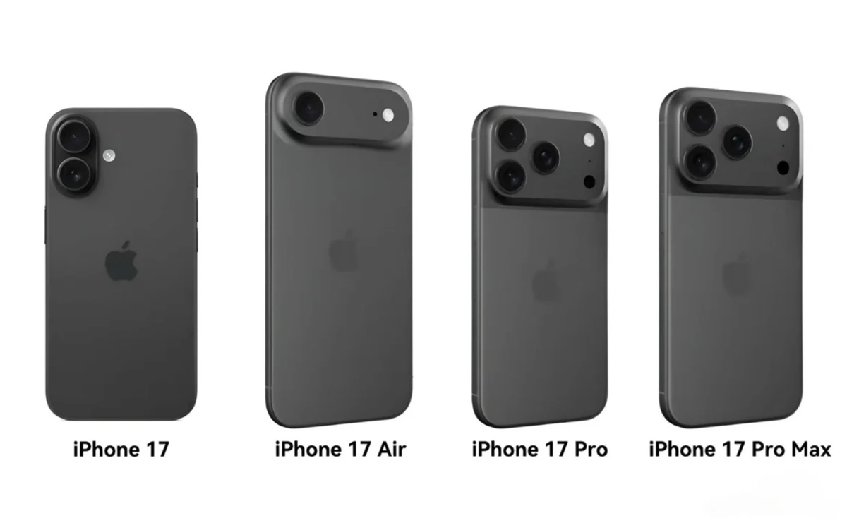 Dugaan desain iPhone 17.