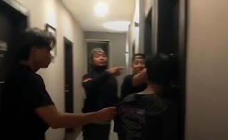 Tim Buser menggerebek salah satu hotel yang diduga jadi tempat persembunyian pelaku begal