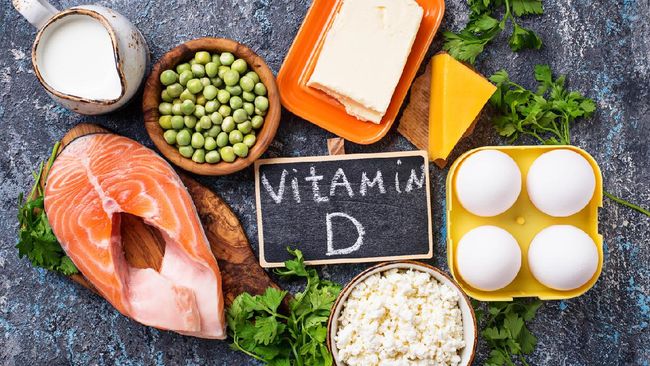 Ada beberapa makanan yang mengandung kalsium dan vitamin D.