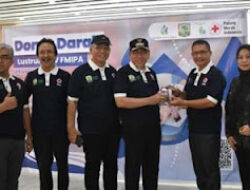 Wawako Padang Apresiasi FMIPA Unand Gelar Donor Darah di Lustrum XIV