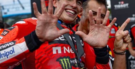 Pembalap Tim Ducati Lenovo, Marc Marquez.