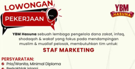 YBM Hasuna Buka Lowongan Staf Marketing, Ini Syarat dan Cara Daftarnya