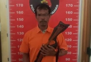 Polisi menahan pria berinisial LH setelah menembak tetangganya