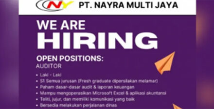 PT Nayra Multi Jaya Buka Lowongan Auditor dan Sopir di Padang
