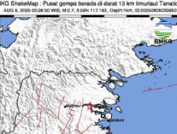 Getaran Gempa Tana Tidung Terasa di Tarakan