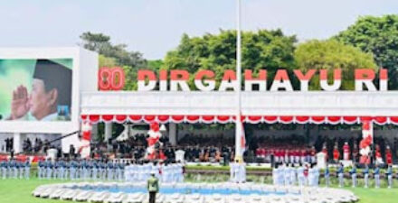 Upacara HUT RI ke-80 di Istana Negara.