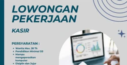 PT. Samudra Distra Prima Buka Lowongan Kerja Kasir, Penempatan di Padang.
