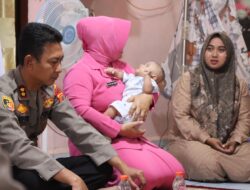 Kapolres Aceh Singkil Kunjungi Anak Anggota yang Derita Penyakit Jantung Bawaan