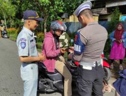 Jasa Raharja Bukittinggi Ingatkan Pentingnya Tertib Pajak Saat Operasi Gabungan di Agam